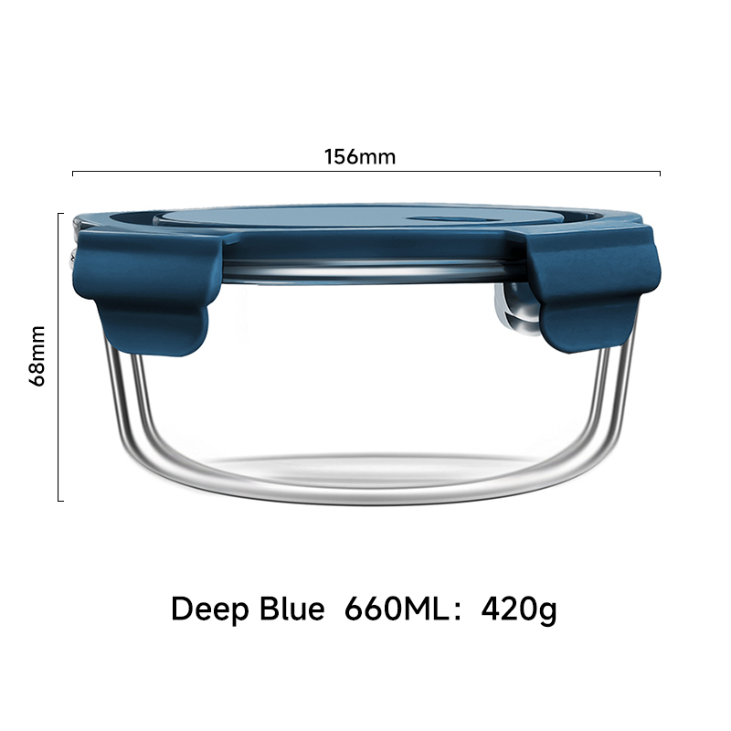Fengyi High Quality Chinese High Borosilicate Glass Lunch Box PP Lid Leak Proof Heatable Food Grade Material Eco-Friendly view 2