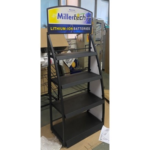 Động cơ dầu hiển thị giá trạm xăng Kệ axit chì pin lithium pin hiển thị đứng xe ô tô pin hiển thị giá - Product Image 4