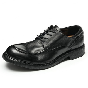 Zapatos de Hombre de Cuero Vacuno de Lujo Ligero, Suela de Cuero, Cosidos a Mano con Tecnología Goodyear, Zapatos de Negocios Modernos de Cuero Genuino, Estilo Británico - Product Image 5