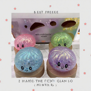Jouet anti-stress sensoriel en TPR en forme de boulette Bao scintillante, mignon et moelleux, pour un jeu apaisant, unisexe, 14 ans et plus - Product Image 3