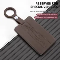 Housse de protection en caoutchouc de silicone liquide pour clé de voiture Tesla Model 3 Model Y, coque de protection pour porte-clés, accessoires décoratifs
