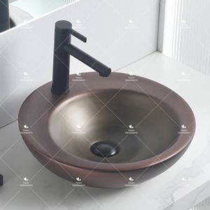 Au-dessus Du Comptoir Sanitaire <span class=keywords><strong>WC</strong></span> Forme Ronde Design Créatif Lavabo À La <span class=keywords><strong>Main</strong></span> Salle De Bains Comptoir Art Évier Bol Pour Hôtel - Product Image 2
