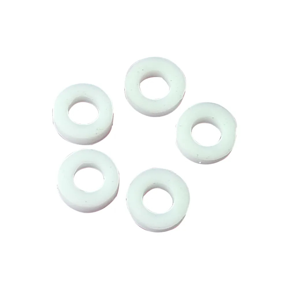 Gasket plastic screw washer 3mm silicone gasket black and white shockproof non-slip rubber spring washer
