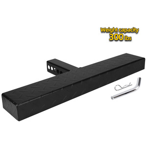 CNSPEED Truck Step <b>Bar</b> 60cm Black Iron Auxiliary Entry Step for Pickup Trucks <b>Weight</b> Capacity 300lbs - Product Image 4