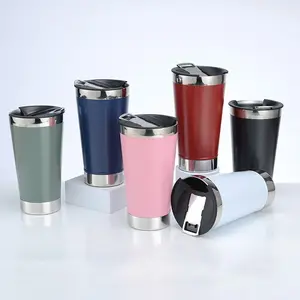 16oz đôi tường cách điện Copo termico Tumbler du lịch cup CHILL Tumbler 304 thép không gỉ chân không bia cup với bia Opener