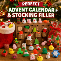 Assortiment de jouets anti-stress en TPR en forme de boulettes de Noël fantaisie pour cadeaux de Noël et fournitures de fête