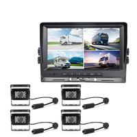 Moniteur de voiture BSD 9 pouces TFT LCD à 4 canaux avec caméra de recul Système d'aide à la marche arrière pour camions et bus