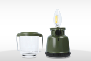 Lanterne à filament LED rétro élégante de 630lumens scintillement semblable à une bougie à double puissance pour les rassemblements en plein air voyages de camping - Product Image 2