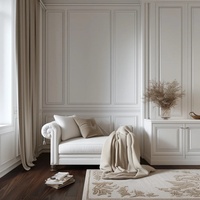 Panneaux de lambris en bois de style français Senger Luxury, sans joint, imperméables et résistants à l'humidité pour la décoration intérieure