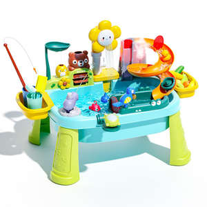 Grandes poupées de pêche électriques pour enfants, jouets aquatiques pour le bain avec musique et lumière, jeu interactif parent-enfant, canard de <span class=keywords><strong>piscine</strong></span> en plastique, cuisine pour enfants - Product Image 4