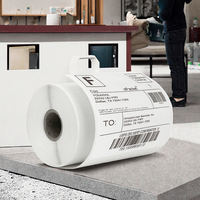 Vente en gros directe usine Jinya JY-F Étiquettes autocollantes thermiques personnalisables 4x6 pour emballage d'expédition, résistantes à l'eau et à l'huile