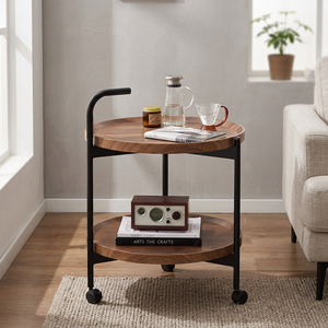 Modern Design 2-Layer <b>White</b> Durable Brass Coffee <b>Table</b> for Home & Hotels Living Room Furniture - Product Image 4