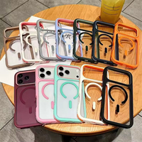 Coque de téléphone magnétique antichoc 3-en-1 élégante pour iPhone 18 17 16 15 14 Plus 13 12 18 Pro Max 11 – Protection intégrale transparente