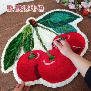 Kit de tapis à broder au poinçon DIY, ensemble de broderie au crochet convivial, artisanat de méditation pour soulager le stress, décoration créative pour la maison, pour débutants - Product Image 2