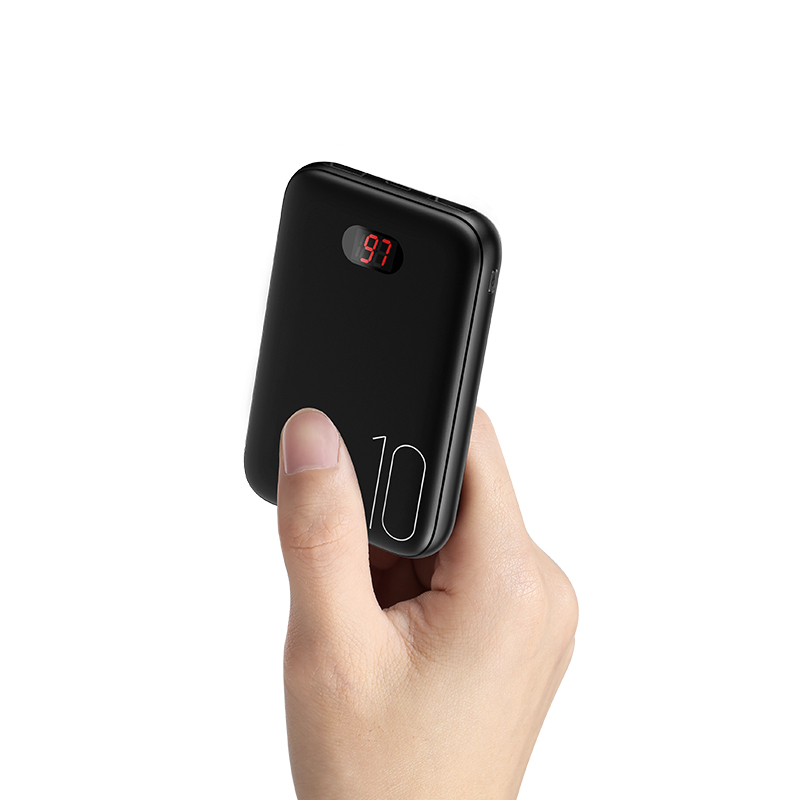 USAMS US-CD66 PB9 двойной USB мини 10000 мАч зарядная станция умные выходы мобильный оптовая продажа power bank