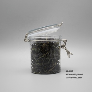 Kín Clip Nắp Nhỏ Rỗng PET Trà Lưu Trữ Jar 500Ml, Hình Tròn Rõ Ràng 500Ml Nhựa Nhà Bếp Thực Phẩm Lớp Lưu Trữ Container - Product Image 3