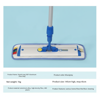 Serpillère en microfibre avec cadre en aluminium, antibactérienne, réutilisable, durable, haute absorption pour plafonds, fenêtres, maison/usage double