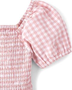 Mini robe d'été pour filles avec décoration à volants Place des enfants Maman et moi Robe à manches courtes assortie pour femmes - Product Image 5