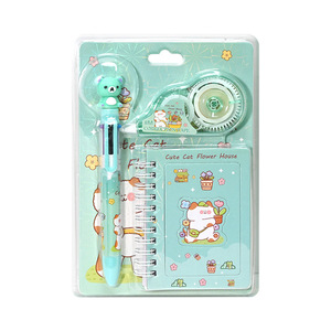 Set di Cancelleria X38 con Penna a Sfera in Silicone a 6 Colori e Correttore, Regalo per l'Apertura della Scuola, Vendita all'Ingrosso - Product Image 4