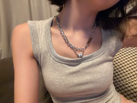 Collar Único de Doble Capa con Diamantes y Colgante Giratorio, Hipoalergénico, Superventas, Joyería Fina Casual para el Trabajo