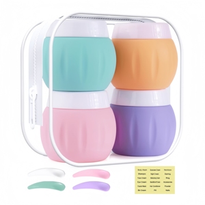 Mini caja de silicona 1,7 Gusi/50ml se puede rellenar con contenedor de loción, lata de crema cosmética de viaje - Product Image 1