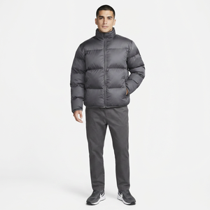 Veste matelassée à col montant, en toile imperméable, ripstop, manteau d'hiver, isolation en coton, fermeture éclair intégrale, poignets élastiques, style urbain - Product Image 1