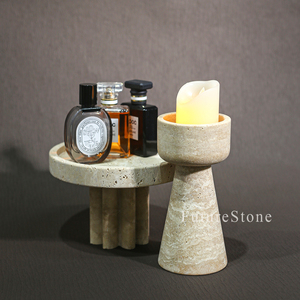 <span class=keywords><strong>Bougeoir</strong></span> en marbre <span class=keywords><strong>moderne</strong></span> <span class=keywords><strong>Bougeoir</strong></span> conique en marbre vintage élégant pour la décoration de la table à manger et l'ambiance romantique - Product Image 3