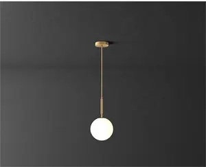 Lampada LED a sospensione singola Tpstarlite Nordic negozio all'ingrosso vetro metallo industriale da pranzo luce contemporanea luci a goccia