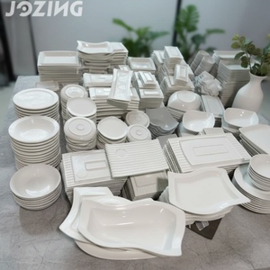 Crazy Discount Wholesale Mix Big Size White Ceramic <strong>Square</strong> <strong>Plate</strong> Dinnerware <strong>Set</strong> Sell by Ton - Product Image 1