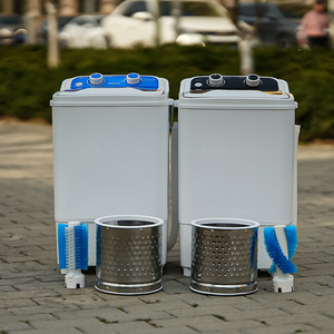 <span class=keywords><strong>Lave</strong></span>-<span class=keywords><strong>linge</strong></span> portable mini semi-automatique à cuve unique, compacte, pour le lavage des chaussures et des vêtements, idéale pour les petits espaces - Product Image 4