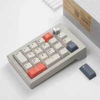 CIDOO V21 Pro Keyboard Mekanikal nirkabel, alas tombol angka VIA Gasket yang dapat diprogram RGB untuk Laptop Mac Win