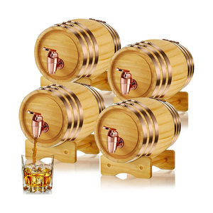 Barriles de vino de madera maciza de gran capacidad personalizados de fábrica, restaurante, <span class=keywords><strong>bar</strong></span>, decoraciones de mesa, barriles de vino de madera maciza - Product Image 6