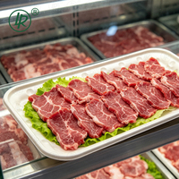 Groothandel Aanpasbare Supermarkt Wegwerp Voedselveilige MFPP Plastic Display Tray Vers Vlees Diepvriesvlees Zeevruchten Schaal