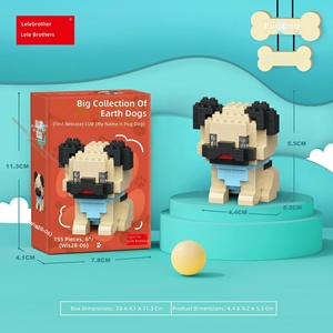 Set de Bloques de Construcción de Perrito Miniatura, Kit de Micro Ladrillos para Niños, Modelo de Animal para Armar, Juguete Educativo, Regalo para Niños y Niñas - Product Image 1
