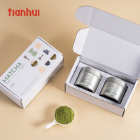 Boîte à courrier pliable en matcha personnalisée Tianhui, emballage cadeau en carton ondulé, 100 pièces MOQ