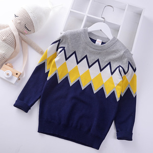 Children's Long-sleeved Sweater 2018 Autumn Winter New Boy Sweater - Product Image 4