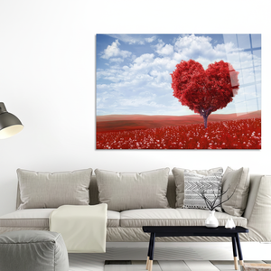 Heart Tree <b>Canvas</b> Print: Modern Tempered Glass <b>Wall</b> Art,TEMPERED GLASS ART - Product Image 3