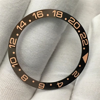 Fabrication de lunettes de montre en céramique de 38 mm, insert de lunette, couvercle en céramique gaufré, remplacement de lunette, lunettes et inserts en céramique