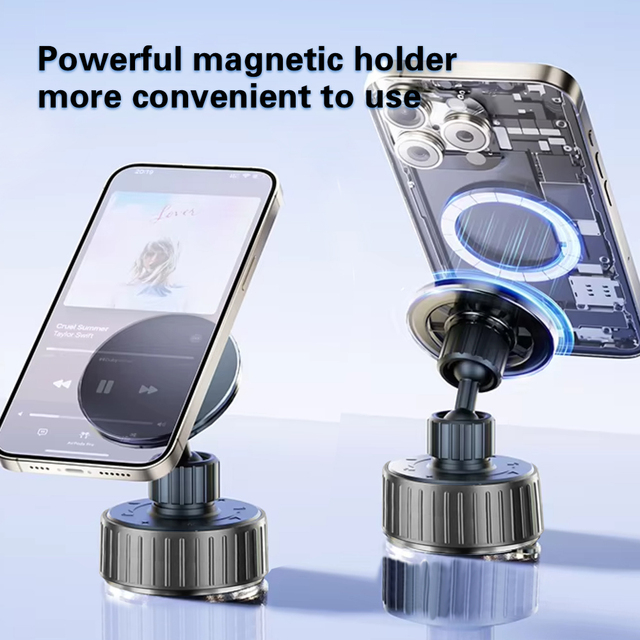 Vacuum Magnetic Suction Phone Mount for Car Magnetic Cell Phone Holder