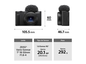 กล้องวิดีโอบล็อกอัจฉริยะ So ZV-1 II สีดำแดง สำหรับผู้สร้างเนื้อหาและวีดีโอบล็อกเกอร์ กล้องวิดีโอบล็อกอัจฉริยะสำหรับบ้านอัจฉริยะ - Product Image 2