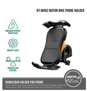 Suporte de telefone 360 graus para bicicleta, suporte de montagem de guidão de bicicleta com pulseira de silicone para celular