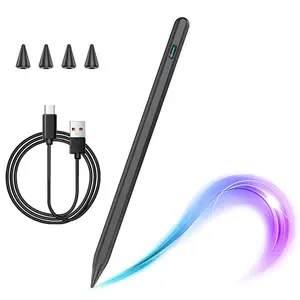 Schwarze Farbe Kapazitiver Tablet-Touchscreen Active Stylus Pen Universeller Zeichenstift für IPad