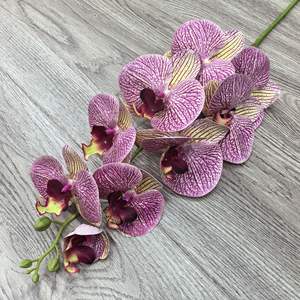 9-head Phalaenopsis 3D stampato fiore artificiale 70 colori per la casa di nozze decorazione floreale all'aperto - Product Image 2