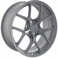 Ruedas Forjadas HZH 6061-T6 Personalizadas 5x112 5X120 5X130, Color Negro Pulido, 18 19 20 21 22 Pulgadas, Cóncavas, para Autos de Pasajeros