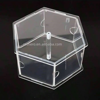 Support à gâteau créatif en acrylique avec cadre photo, séparateur de gâteau hexagonal DIY, outil de décoration de gâteau pour mariages et fêtes d'anniversaire