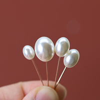 Perles de verre naturelles 6-14 mm, matériaux DIY, perles en forme de riz, perles lâches, haute brillance, presque parfaites, demi-trou, vente en gros, blanc crème