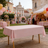 Nappe jetable en plastique PE imperméable de 54x108 pouces, rectangulaire, pour les fêtes, le camping en plein air, les pique-niques, la cuisine