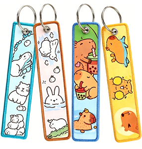 Llavero Colgante de Regalo con Diseño de Anime y Dibujos Animados: <span class=keywords><strong>Totoro</strong></span>, Bola de Carbón, Aleación, Impresión Digital, Tejido, Cara de <span class=keywords><strong>Chihiro</strong></span>, Diseño Masculino Sin Rostro - Product Image 1