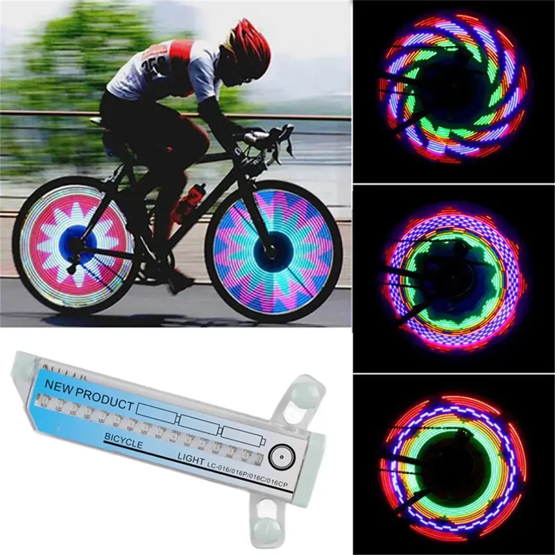 Safety Warning LED Bike Wheel Lights colorful waterproof LED bike wheel light