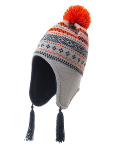 Chapeau de trappeur Earflap <span class=keywords><strong>Toboggan</strong></span> Ski Knit Beanie Cap Hat With Braided Tassel Baby Beanie - Product Image 4